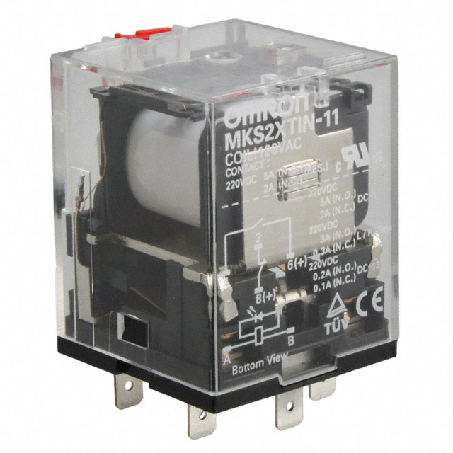 MKS2XTIN-11 AC24 Omron Automation and Safety  Power Relays Over 2 Amps